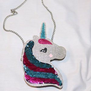 Sequin Unicorn Little Girls Purse